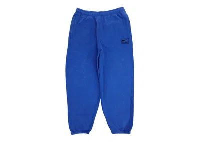 Pre-owned Nike Men's  X Stussy Acid Wash Sweatpants In Blue
