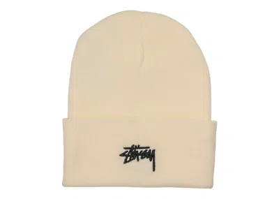 Pre-owned Nike Men's  X Stussy Cuff Beanie In White/black