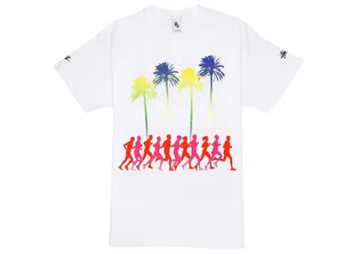 Pre-owned Nike Men's  X Stussy Douglas Firs To Palm Trees T-shirt In White