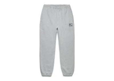 Pre-owned Nike Men's  X Stussy Fleece Sweatpants Grey In Grey (ss23)