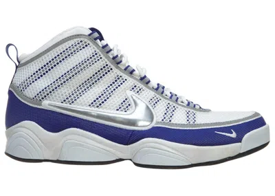 Pre-owned Nike Men's  Zoom Don Silver Sneakers In White/metallic/concord