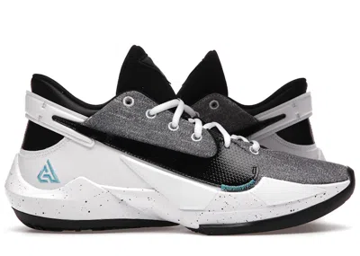 Pre-owned Nike Men's  Zoom Freak 2 Denim Sneakers In White/bright Mango/black