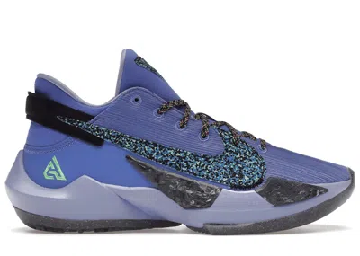 Pre-owned Nike Men's  Zoom Freak 2 Play For The Future Sneakers In Sapphire/black/light Smoke Grey