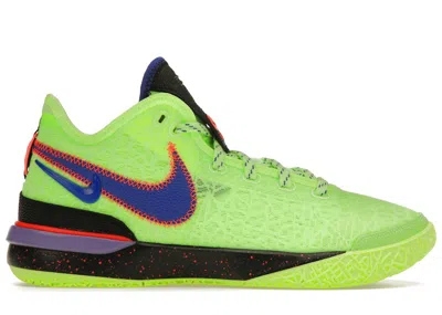 Pre-owned Nike Men's  Zoom Lebron Nxxt Gen Sneakers In Ghost Green/racer Blue/space Purple