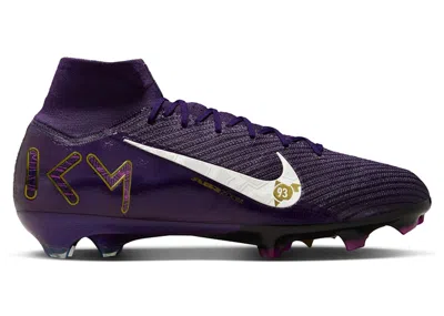 Pre-owned Nike Men's  Zoom Mercurial Superfly 10 Elite Fg Kylian Mbappé Sneakers In Grand Purple/pale Ivory In Multi