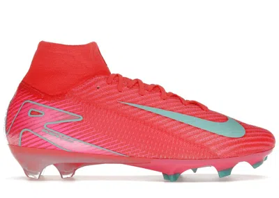 Pre-owned Nike Men's  Zoom Mercurial Superfly 10 Elite Fg Mad Energy Pack Sneakers In Ember Glow/aurora Green