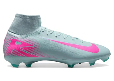 Pre-owned Nike Men's  Zoom Mercurial Superfly 10 Pro Fg Prism Pack Sneakers In Ocean Cube/pink Blast
