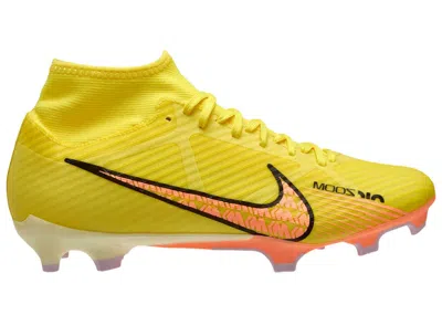 Pre-owned Nike Men's  Zoom Mercurial Superfly 9 Academy Mg Lucent Pack Sneakers In Yellow Strike/coconut Milk/d In Multi