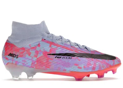 Pre-owned Nike Men's  Zoom Mercurial Superfly 9 Elite Fg Dream Speed Sneakers In Cobalt Blue Bliss/fuchsia Drea