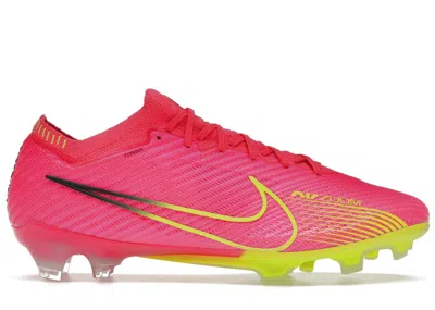 Pre-owned Nike Men's  Zoom Mercurial Vapor 15 Elite Fg Luminous Pack Sneakers In Pink Blast/volt/gridiron