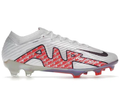 Pre-owned Nike Men's  Zoom Mercurial Vapor 15 Elite Fg Sneakers In White/coconut Milk/bright Crimson In Multi