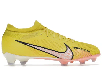 Pre-owned Nike Men's  Zoom Mercurial Vapor 15 Pro Fg Lucent Pack Sneakers In Yellow Strike/doll/coconut Milk
