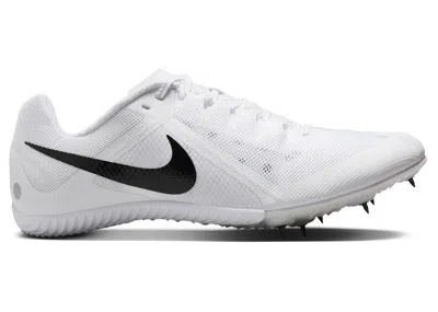 Pre-owned Nike Men's  Zoom Rival Sneakers In White/metallic Silver/black In Multi