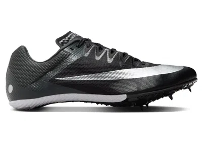 Pre-owned Nike Men's  Zoom Rival Sprint Sneakers In Black/metallic Silver