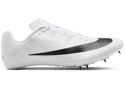Pre-owned Nike Men's  Zoom Rival Sprint Sneakers In White/metallic Silver/black