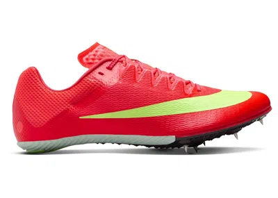 Pre-owned Nike Men's  Zoom Rival Sprint Washed Coral Sneakers In Bright Crimson/hyper Orange/lime Blast In Multi