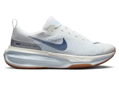 Pre-owned Nike Men's  Zoomx Invincible Run 3 Blue Void Sneakers In White/blue Tint/sail In Multi