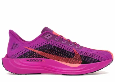 Pre-owned Nike Men's  Zoomx Pegasus Plus Sneakers In Vivid Purple/black/hot Punch