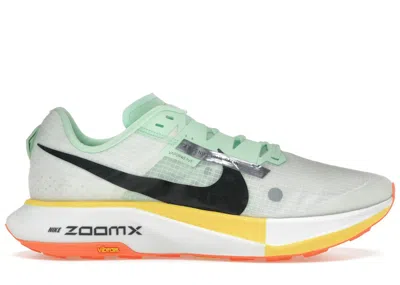 Pre-owned Nike Men's  Zoomx Ultrafly Trail Sneakers In Summit White/vapor Green/laser Orange In Multi