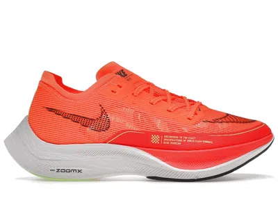 Pre-owned Nike Men's  Zoomx Vaporfly Next% 2 Sneakers In Total Orange/black/bright Crimson In Multi