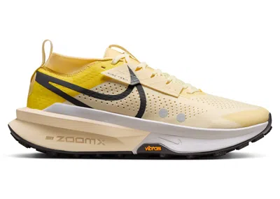 Pre-owned Nike Men's  Zoomx Zegama 2 Medium Ash Sneakers In Alabaster/lightning/saturn Gold In Multi