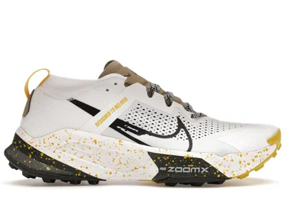 Pre-owned Nike Men's  Zoomx Zegama Black Vivid Sulphur Sneakers In White/vivid Sulfur/anthracite In Multi