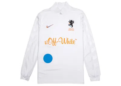 Pre-owned Nike Men's Lab X Off Mercurial Nrg X Fb Jersey In White