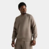 Nike Men's Nocta Fleece Crewneck Sweatshirt In Olive Grey/moon Fossil/moon Fossil