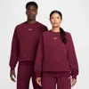 Nike Men's Nocta Fleece Cs Crew In Burgundy