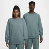 Nike Men's Nocta Fleece Cs Crew In Mineral Slate/faded Spruce