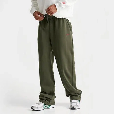 Nike Men's Nocta Fleece Cs Open-hem Sweatpants In Green