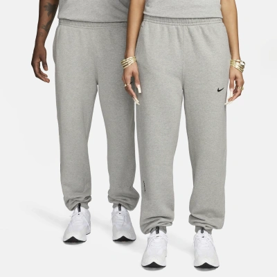 Nike Men's Nocta Nocta Fleece Cs Open-hem Sweatpants In Gray