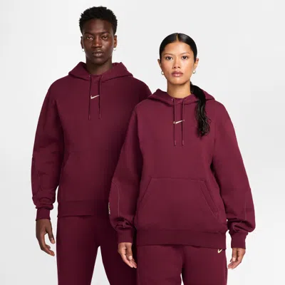 Nike Men's Nocta Nocta Fleece Cs Hoodie In Burgundy