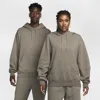 Nike Nocta Fleece Hoodie In Olive Grey/moon Fossil