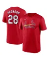 Nike Men's St. Louis Cardinals Name And Number Player T-shirt In Red
