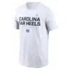 Nike Men's North Carolina Courtside Basketball Jordan Brand Dri-fit College T-shirt In White