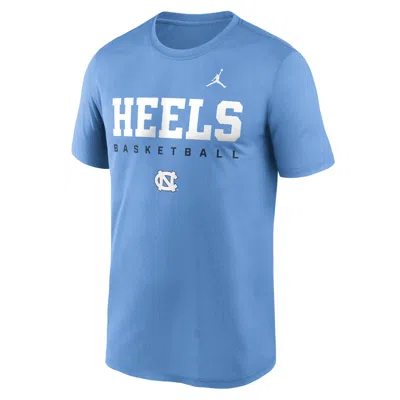 Nike Men's North Carolina Courtside Basketball Legend Jordan Brand Dri-fit College T-shirt In Blue