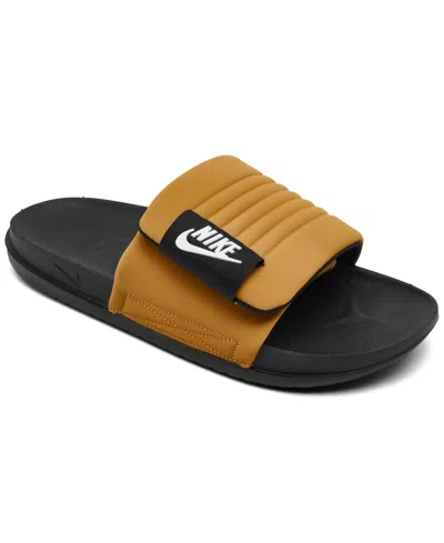 Nike Men's Offcourt Adjust Slide Sandals From Finish Line In Flax,sail