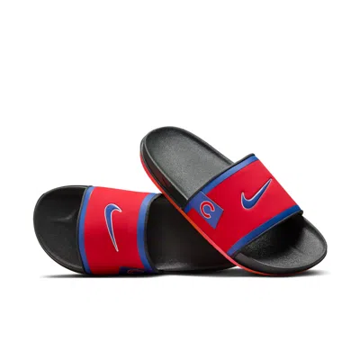 Nike Men's Offcourt (chicago Cubs) Offcourt Slides In Red