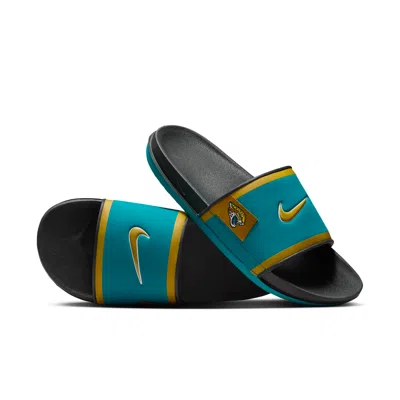 Nike Men's Offcourt (jacksonville Jaguars) Offcourt Slides In Blue