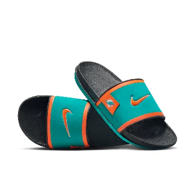 Nike Men's Offcourt (miami Dolphins) Offcourt Slides In Green
