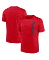 Nike Men's Ohio State Buckeyes 2024 Sideline Velocity Performance T-shirt In Scarlet