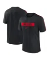 Nike Ohio State Buckeyes Sideline Player  Men's Dri-fit College T-shirt In Black,red