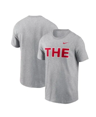 Nike Men's Ohio State Buckeyes The T-shirt In Gray