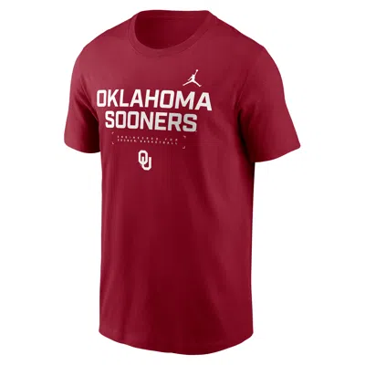 Nike Men's Oklahoma Courtside Basketball Jordan Brand Dri-fit College T-shirt In Animal Print