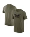 Nike Olive Air Force Falcons Apls Fighting Falcon Collection Rivalry T-shirt In Green