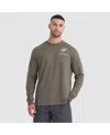 Nike Men's Olive Arizona Cardinals 2025 Salute To Service Sideline Long Sleeve T-shirt In Brown