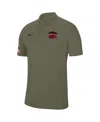 Nike Men's Olive Arkansas Razorbacks Military Appreciation Tour Performance Polo In Olive
