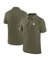 Nike Men's Olive Michigan State Spartans 2024 Military Appreciation Tour Performance Polo Shirt In Green