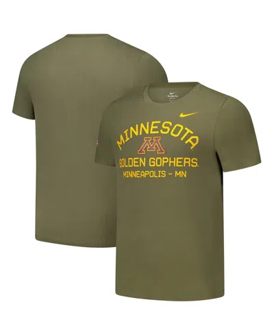 Nike Olive Minnesota Golden Gophers 2024 Military Appreciation Performance T-shirt In Green